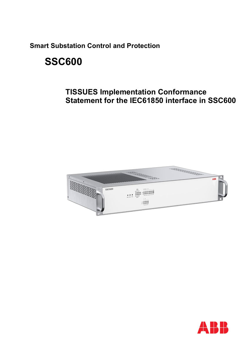 ABB 1MRS758923 cut sheet — first page