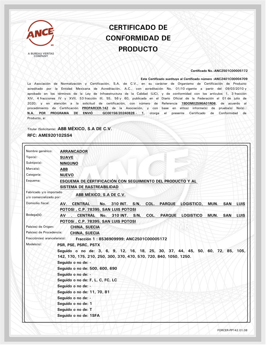 ABB 1SFC132391M0001 cut sheet — first page