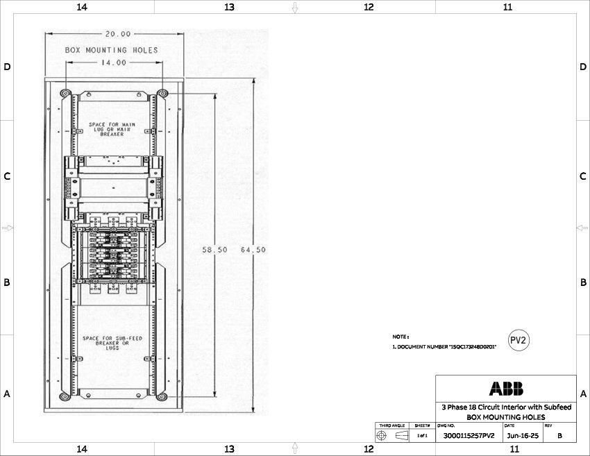 ABB 1SQC173248D0201 cut sheet — first page