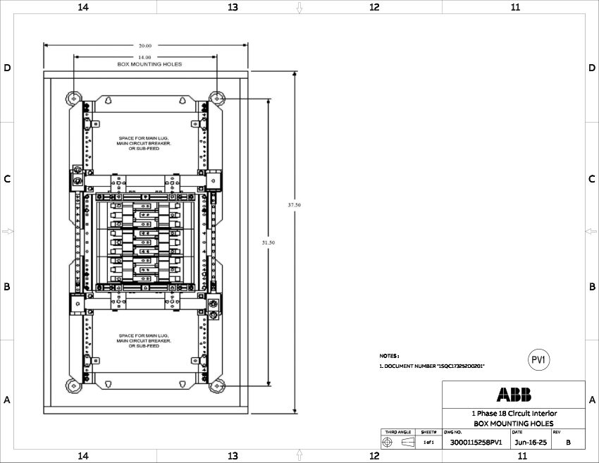 ABB 1SQC173252D0201 cut sheet — first page