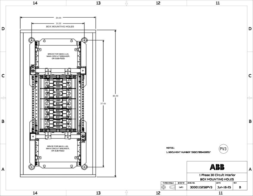 ABB 1SQC173254D0201 cut sheet — first page