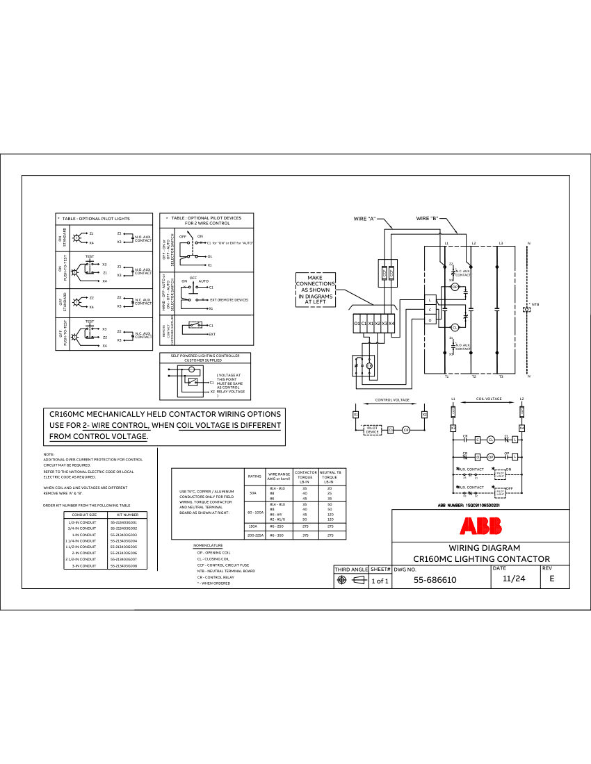 ABB 1SQC911065D0201 cut sheet — first page
