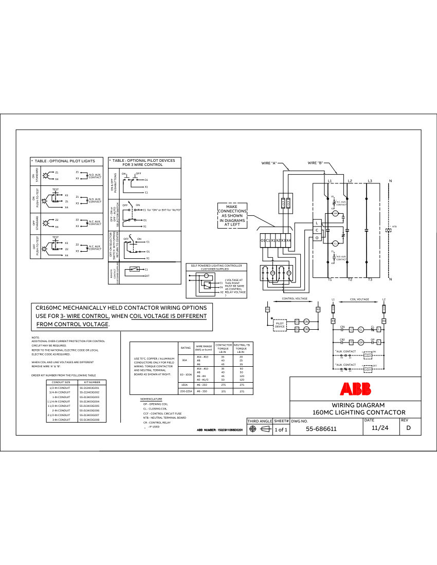 ABB 1SQC911066D0201 cut sheet — first page