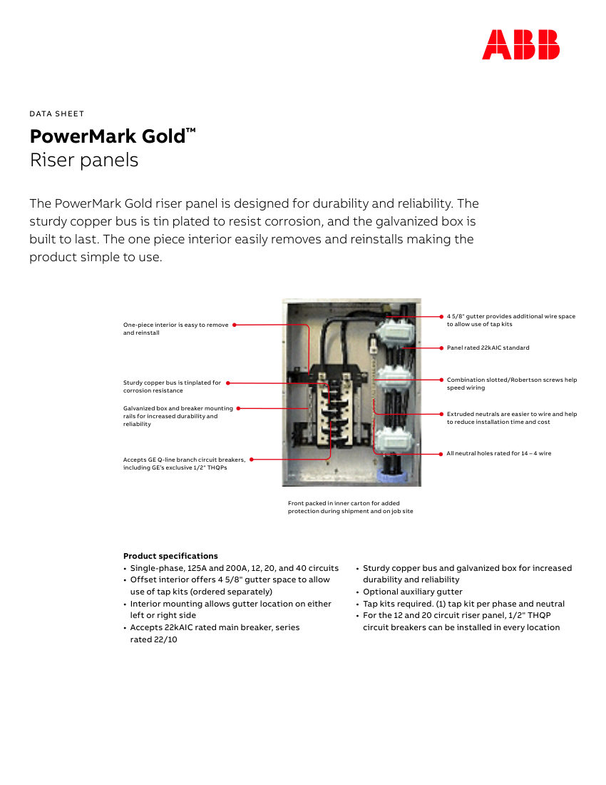 ABB 1TQC163200E0019 - DET223D cut sheet — first page