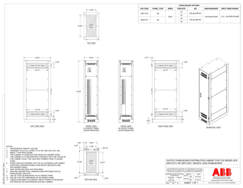 ABB 90862-F-CONFIG 167 cut sheet — first page