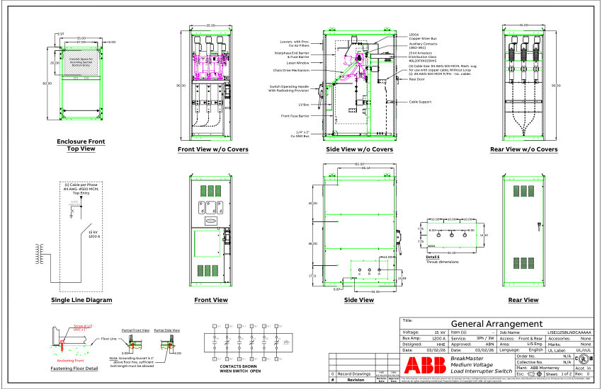 ABB 9AKK108472A6946 cut sheet — first page