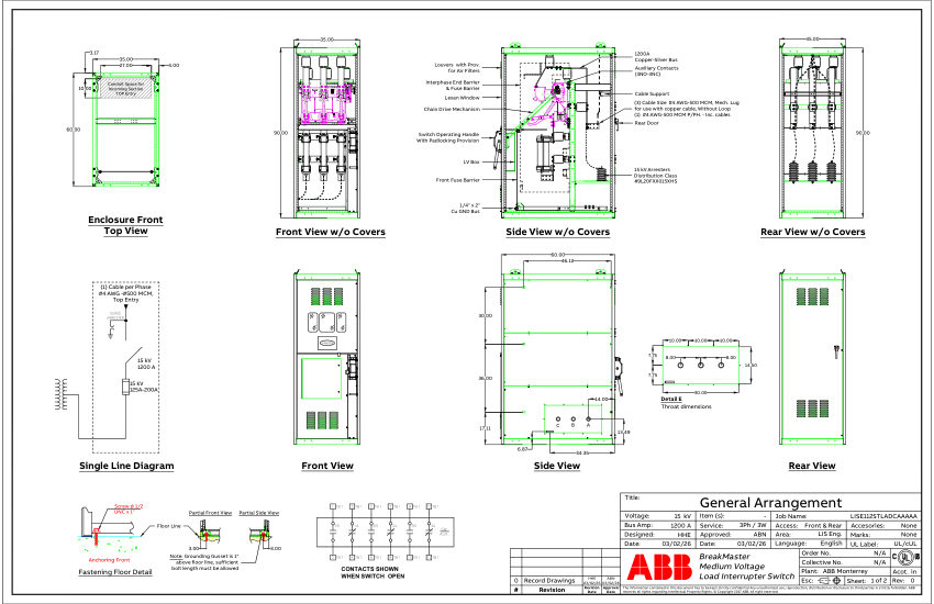 ABB 9AKK108472A6951 cut sheet — first page