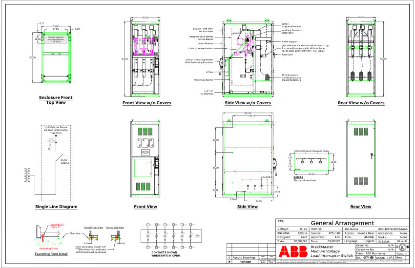 ABB 9AKK108472A6952 cut sheet — first page