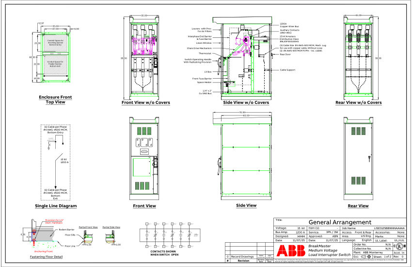 ABB 9AKK108472A6956 cut sheet — first page