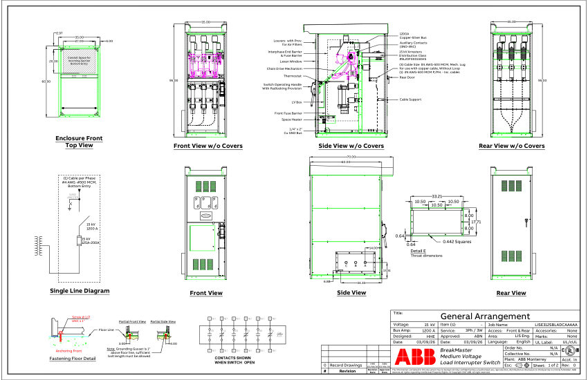 ABB 9AKK108472A6957 cut sheet — first page