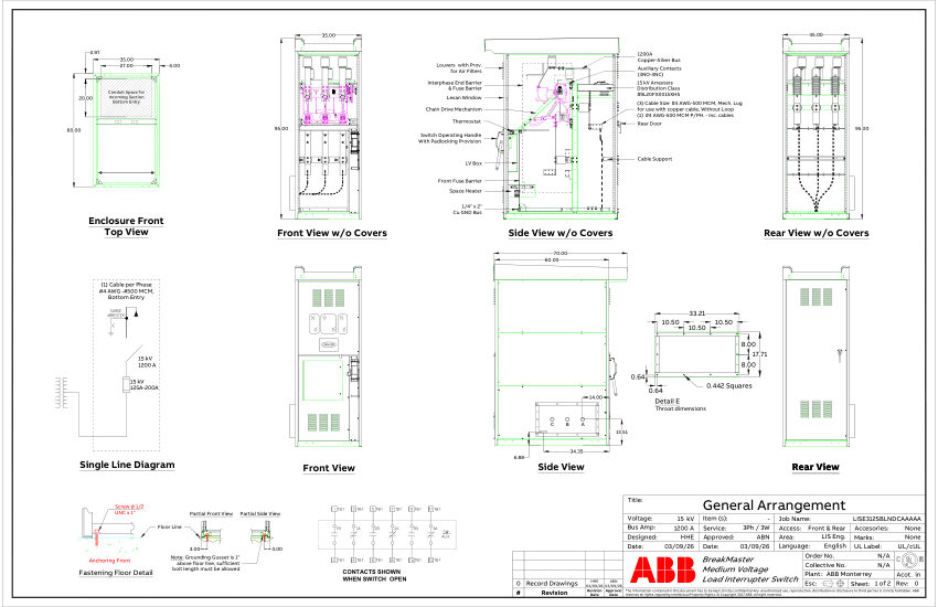 ABB 9AKK108472A6958 cut sheet — first page