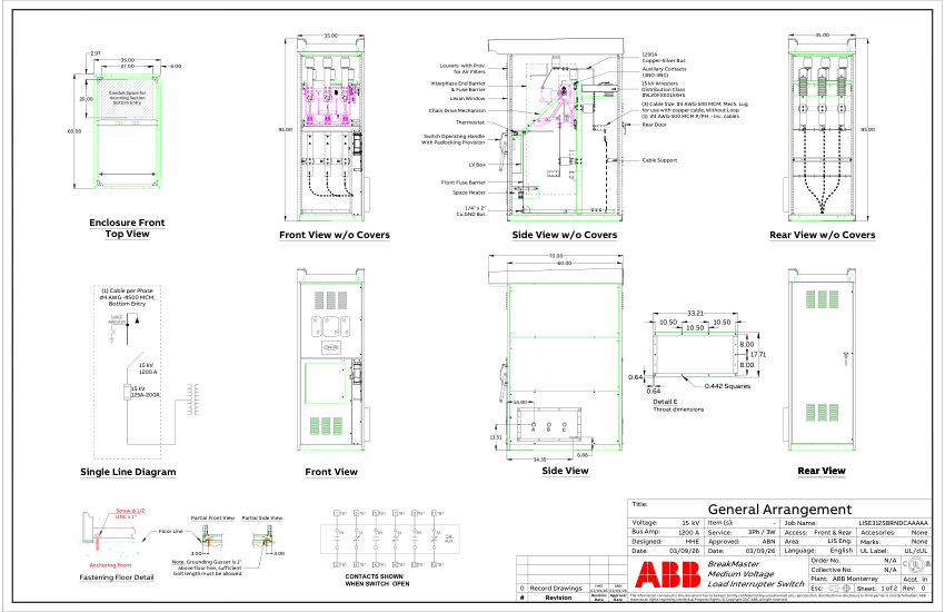 ABB 9AKK108472A6960 cut sheet — first page