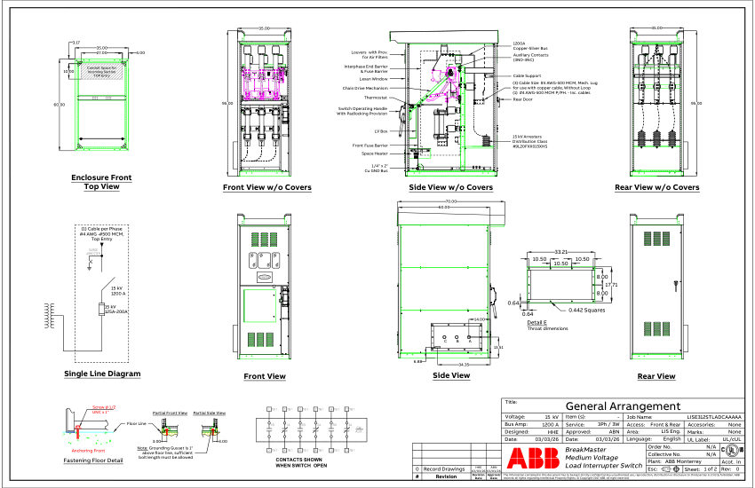 ABB 9AKK108472A6963 cut sheet — first page