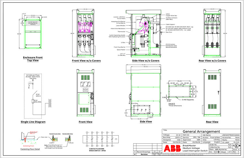 ABB 9AKK108472A6965 cut sheet — first page