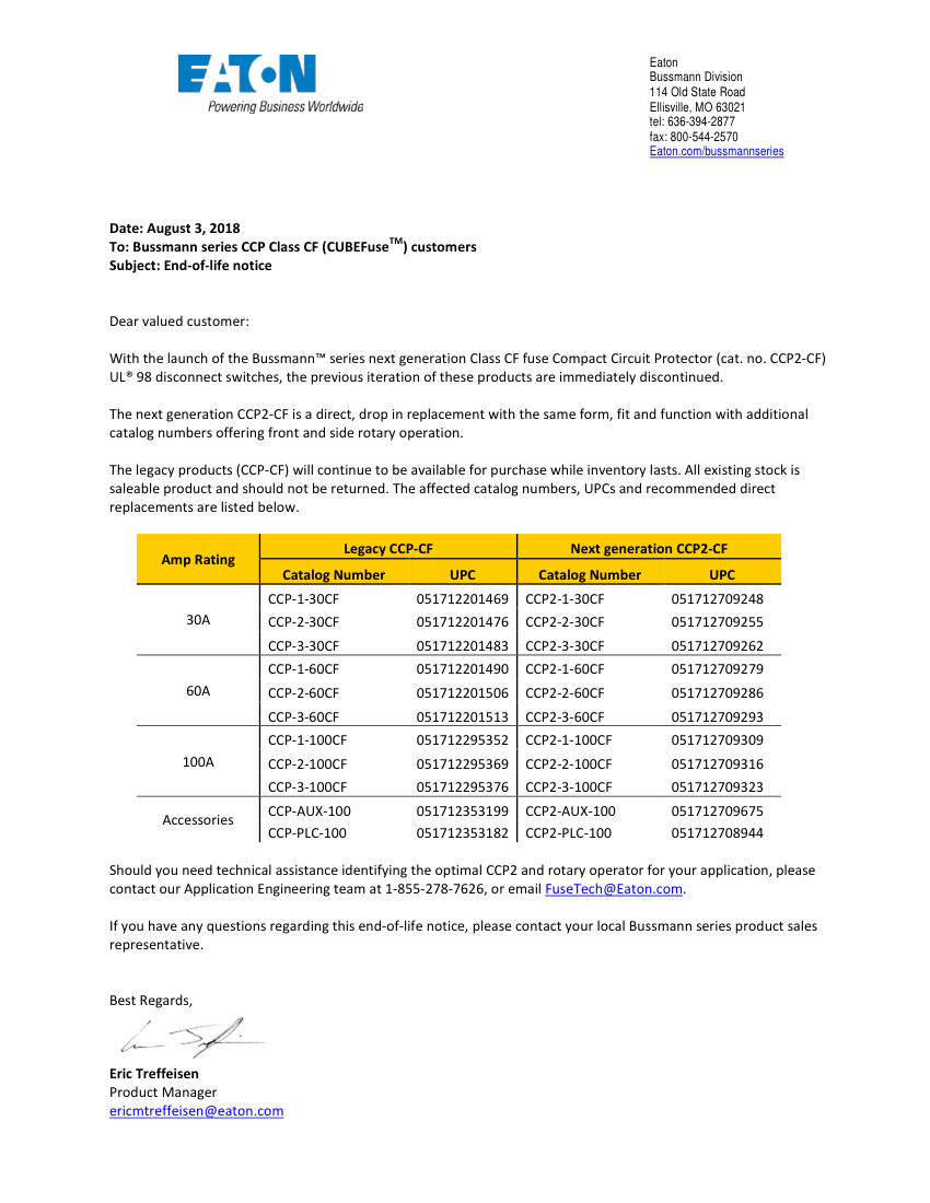 Bussmann CCP-1-30CF cut sheet — first page