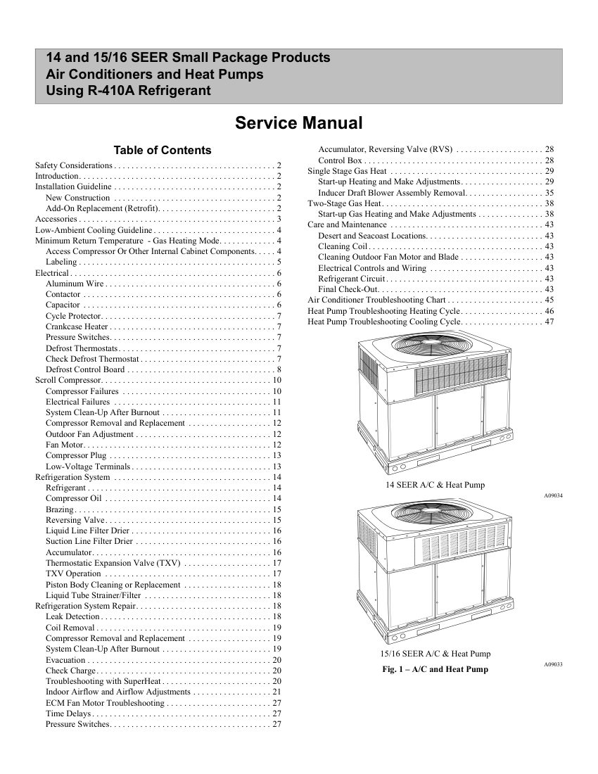 Carrier 50VR-A cut sheet — first page