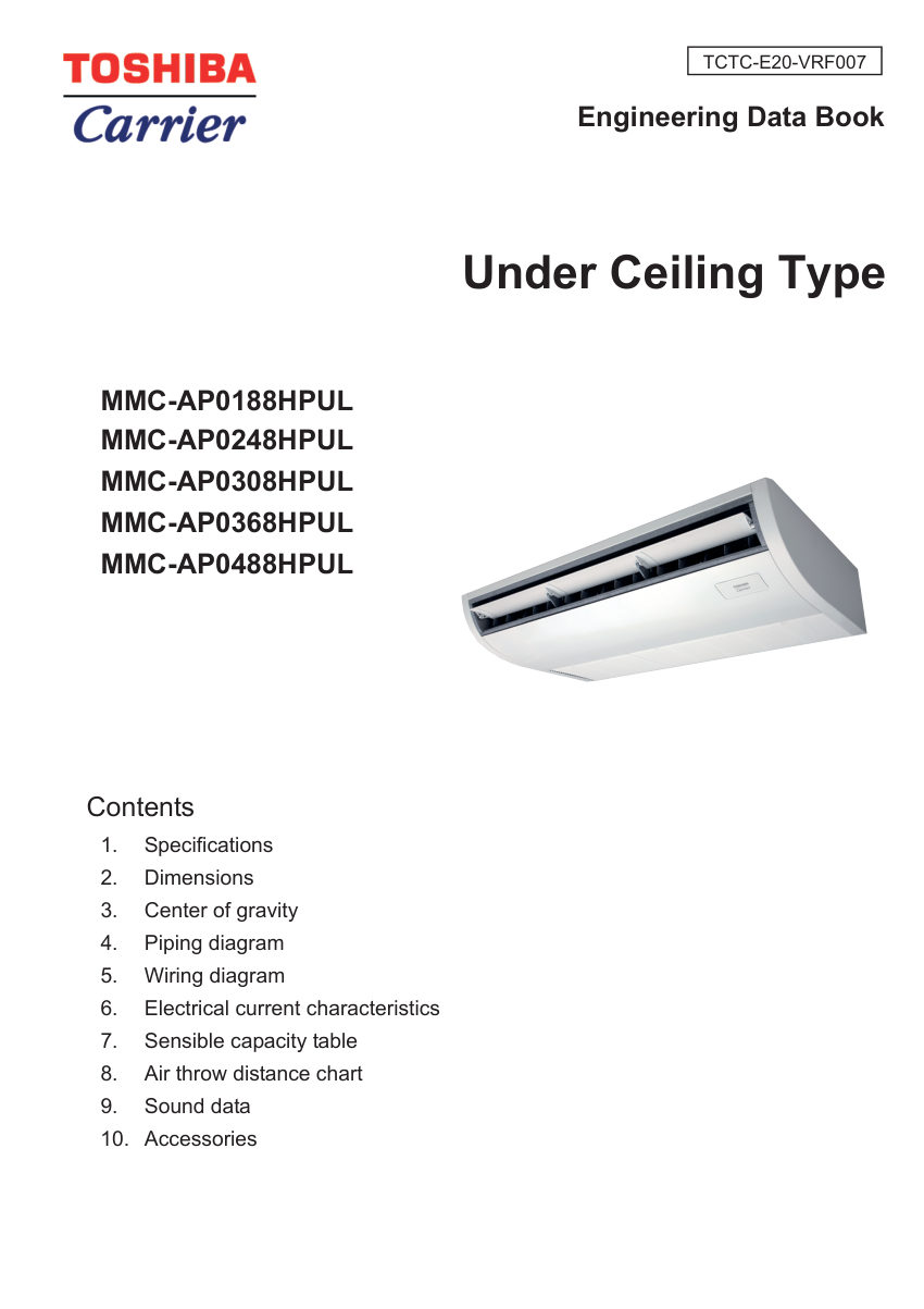Carrier MMC8 cut sheet — first page