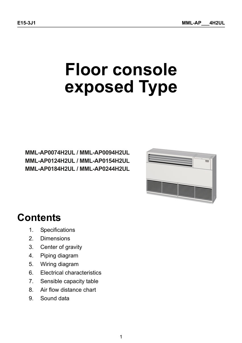 Carrier MML4 cut sheet — first page