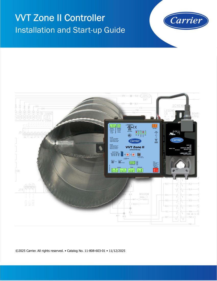 Carrier OPN-VVTZC-02 cut sheet — first page