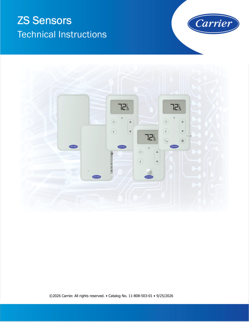 Carrier ZSD-B-4-6-B cut sheet — first page