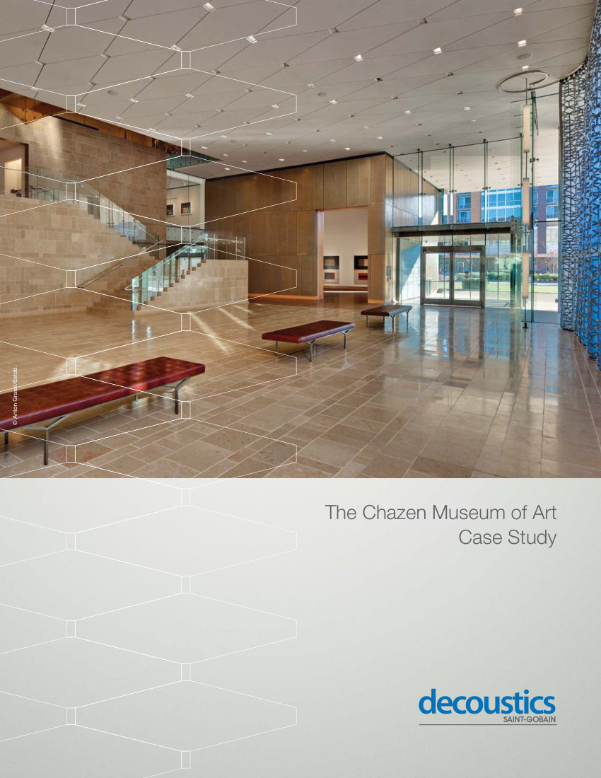 CertainTeed case study chazen museum decoustics ceilencio suspension sys cut sheet — first page