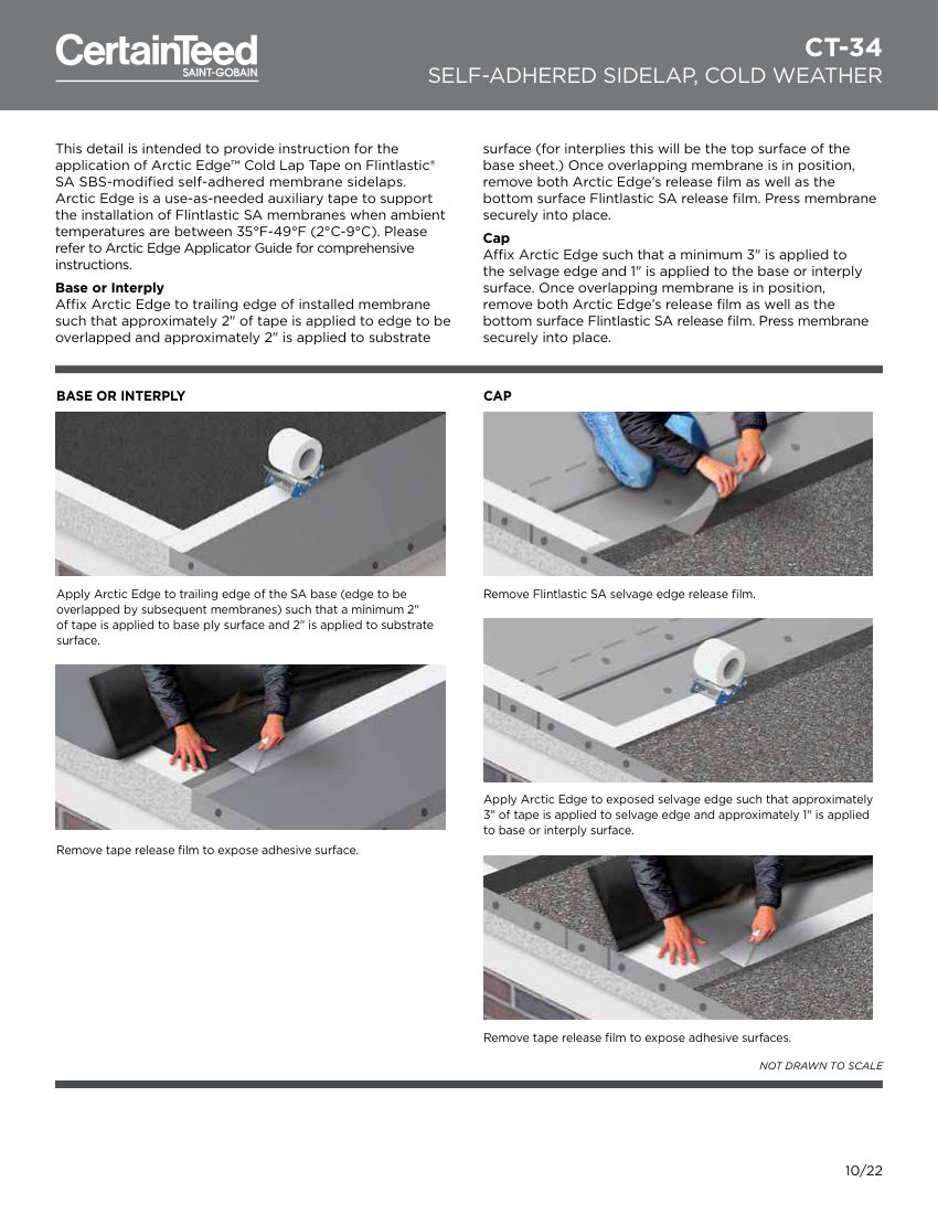 CertainTeed CT-34 cut sheet — first page