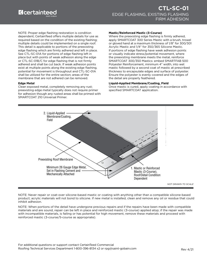 CertainTeed CTL-SC-01 cut sheet — first page