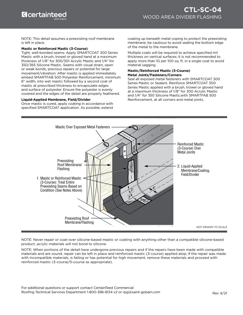 CertainTeed CTL-SC-04 cut sheet — first page