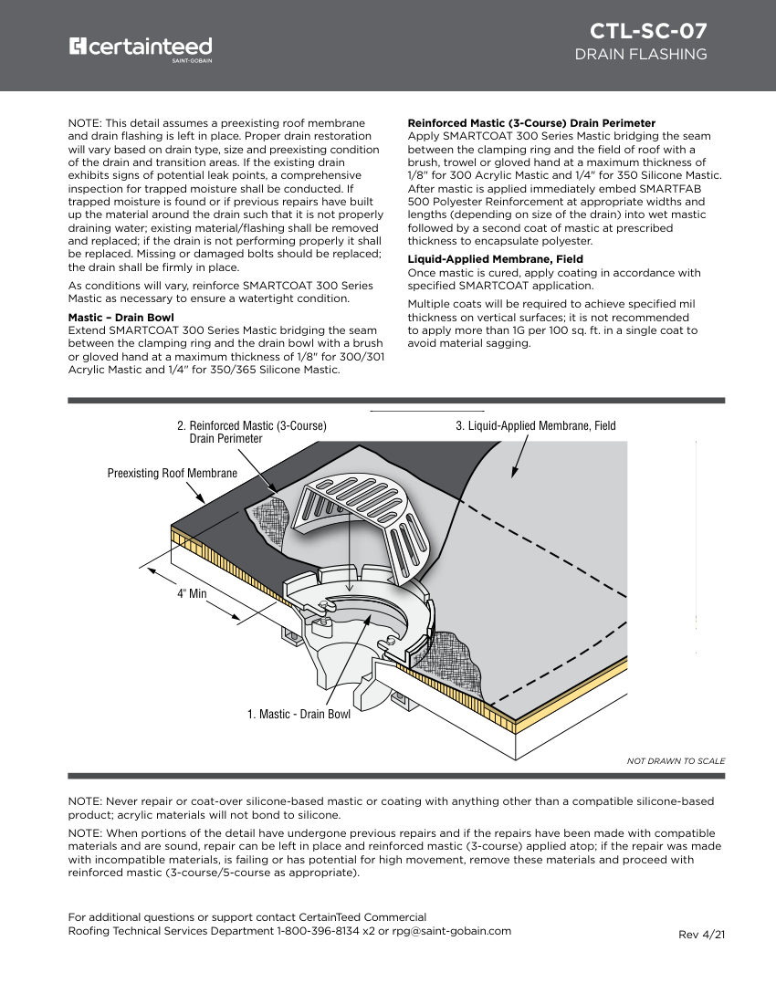 CertainTeed CTL-SC-07 cut sheet — first page