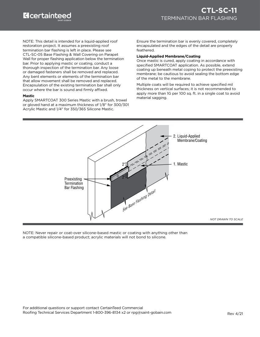 CertainTeed CTL-SC-11 cut sheet — first page