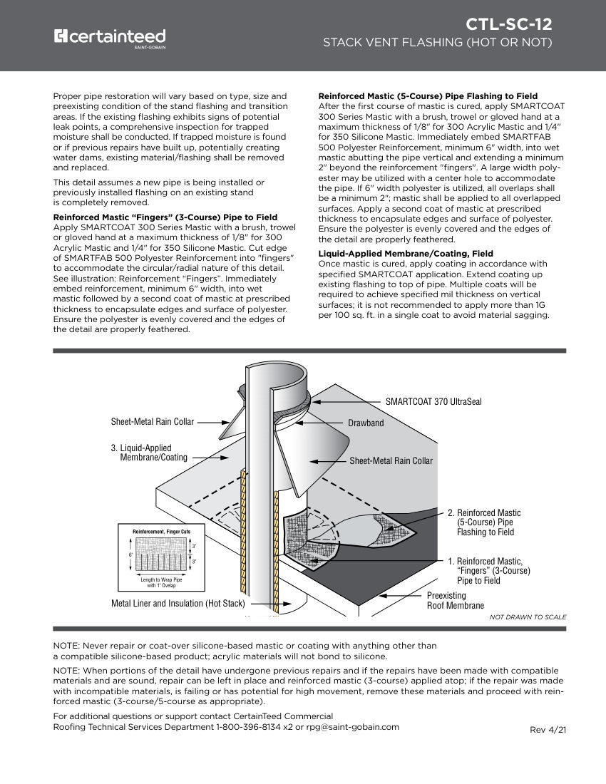 CertainTeed CTL-SC-12 cut sheet — first page