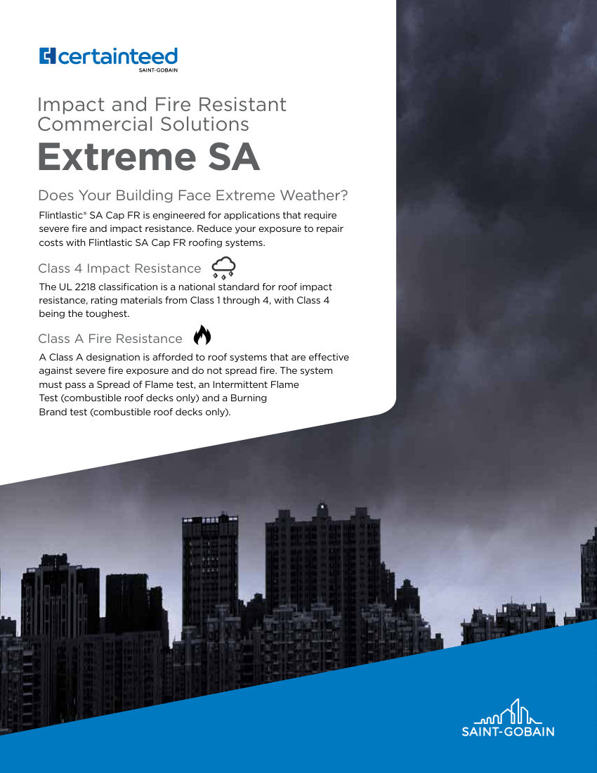CertainTeed flintlasticsa extreme sellsheet 00 04 4336 NA EN 2408 cut sheet — first page