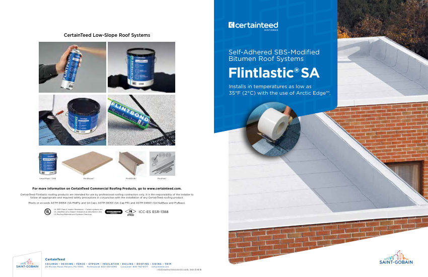 CertainTeed FlintSA Broch 2401 0000742NAEN cut sheet — first page