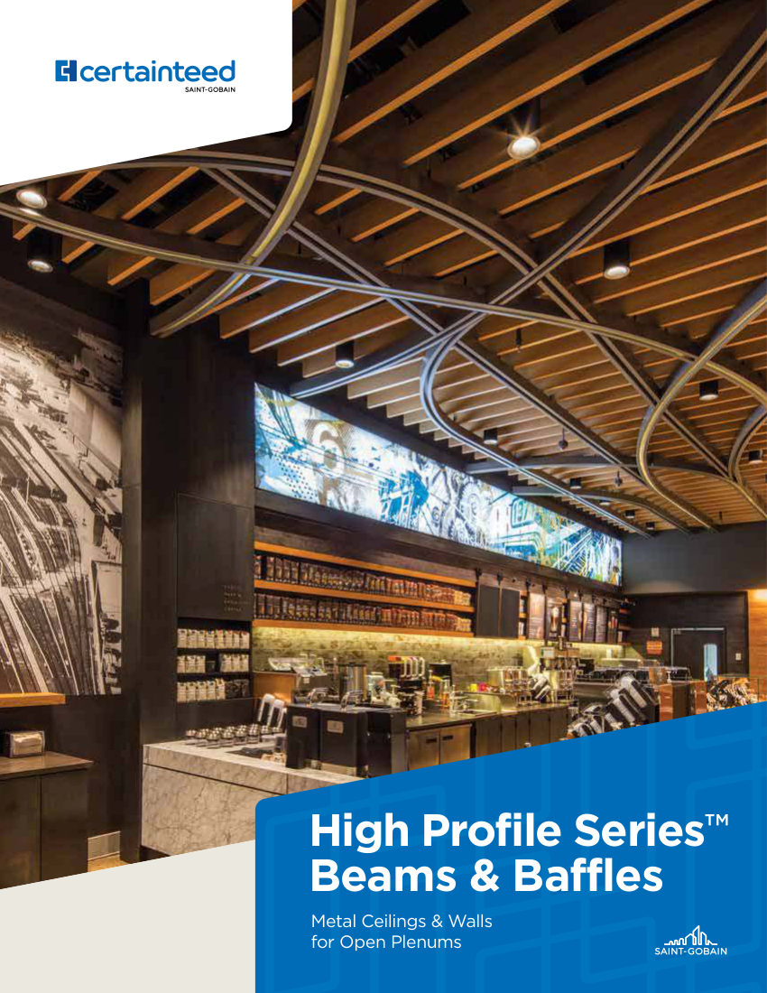 CertainTeed high profile series cut sheet — first page
