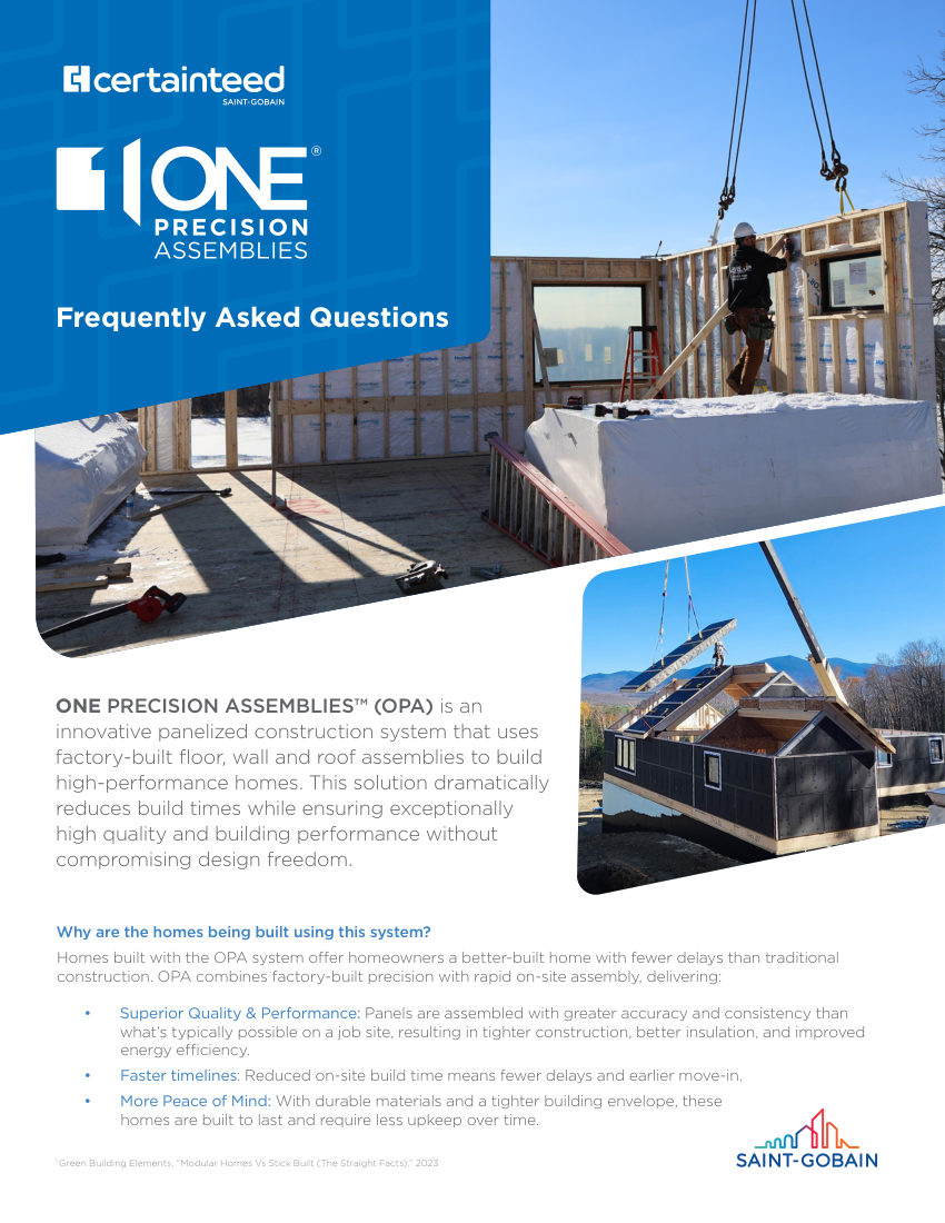 CertainTeed OPA FAQ 16 16 5514 US EN cut sheet — first page