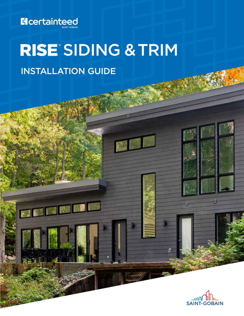 CertainTeed RISE Installation Guide 19 03 4112 US EN 2502 cut sheet — first page