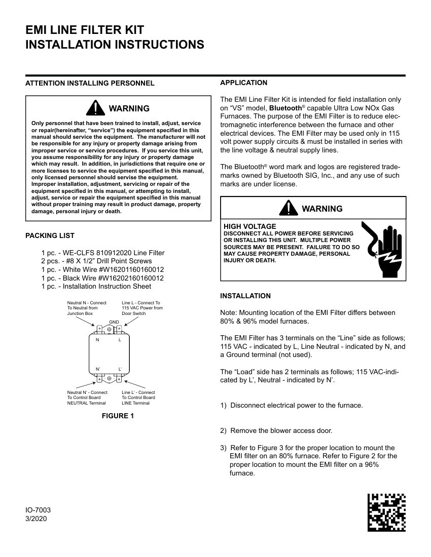 Daikin WE-CLFS 810912020 cut sheet — first page