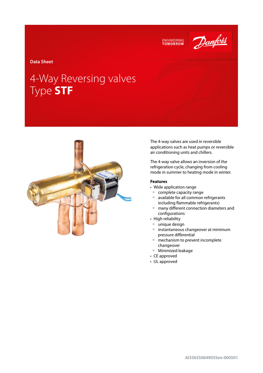 Danfoss 061L1348 cut sheet — first page