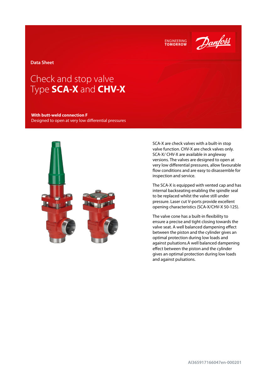 Danfoss 148B6416 148B5482 cut sheet — first page