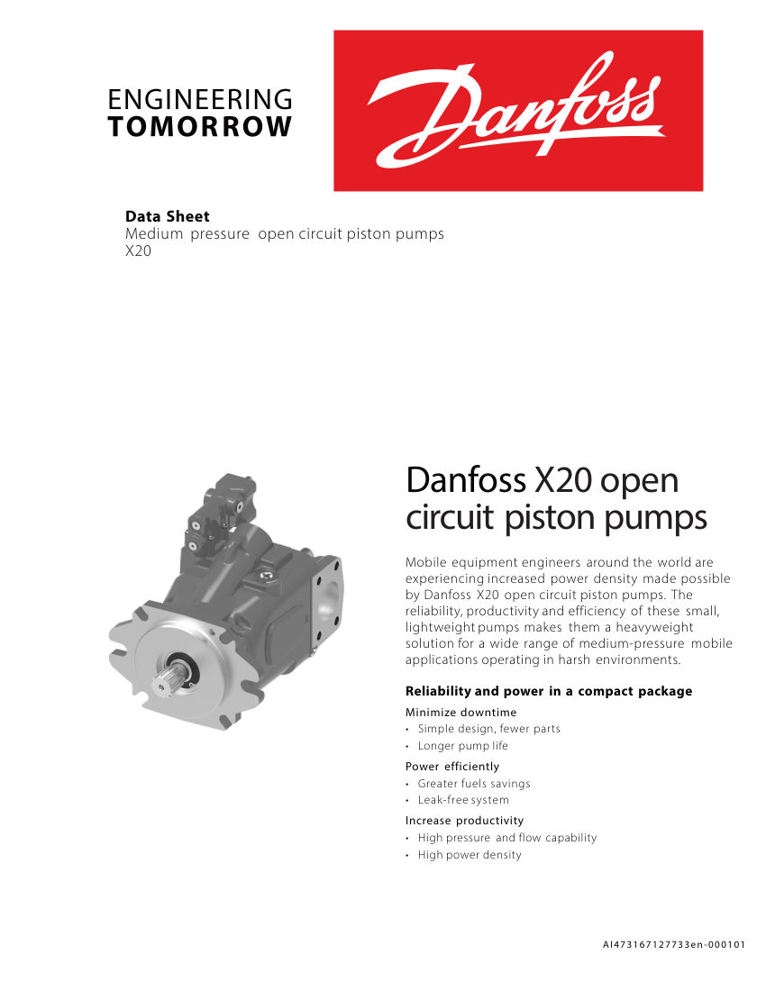 Danfoss 28-cc cut sheet — first page