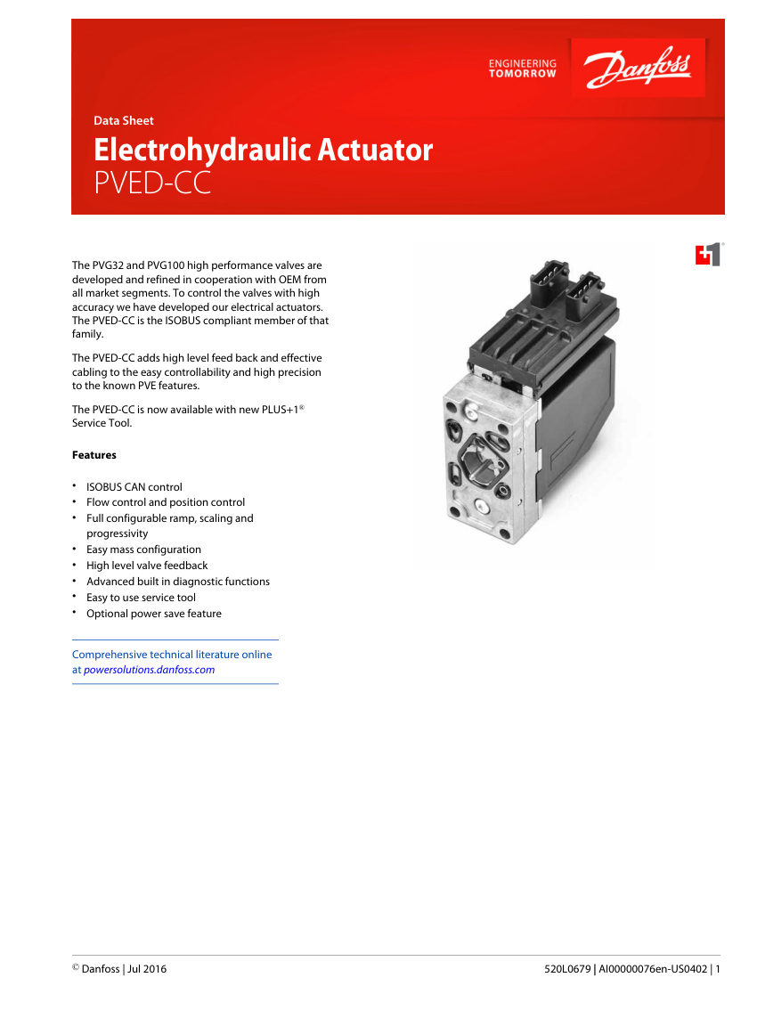 Danfoss 520L0665 cut sheet — first page
