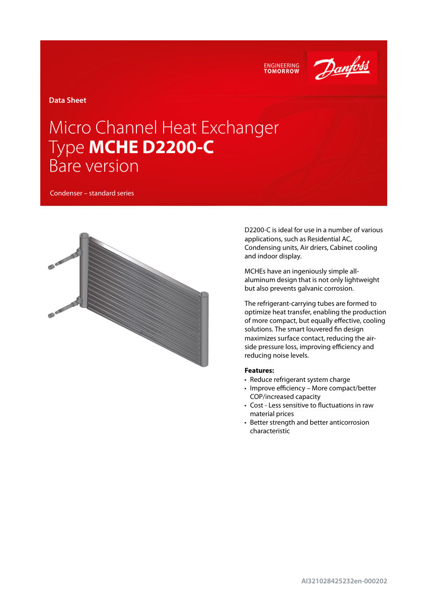 Danfoss AI321028425232en-000202 cut sheet — first page