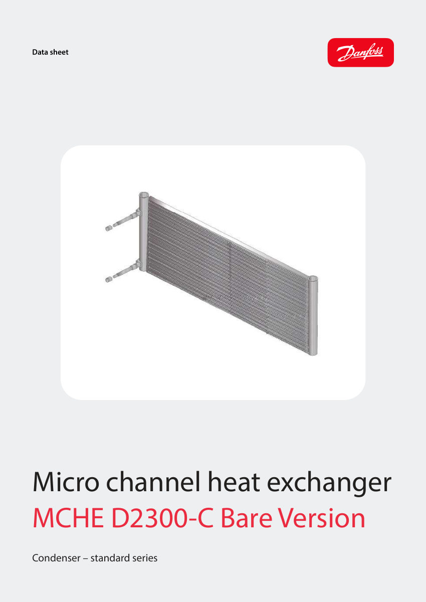 Danfoss D2300-C cut sheet — first page