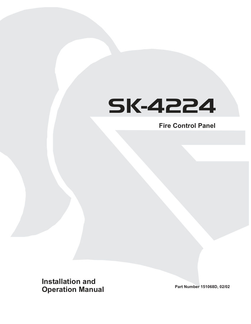 Honeywell Fire 4224 cut sheet — first page