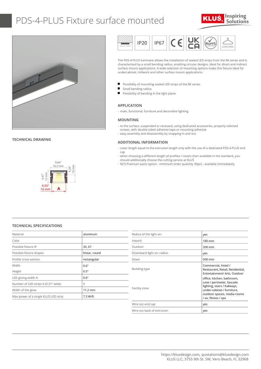 Klus Design A01263 cut sheet — first page