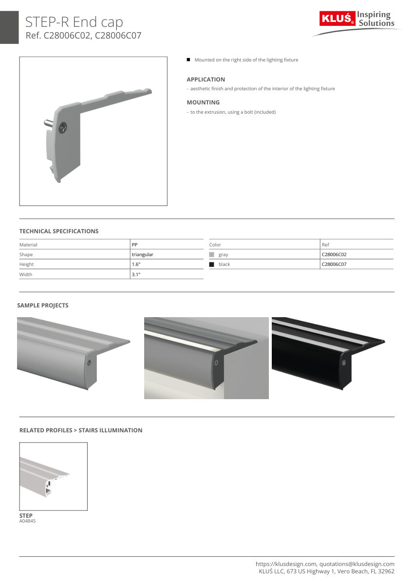 Klus Design A18042 cut sheet — first page