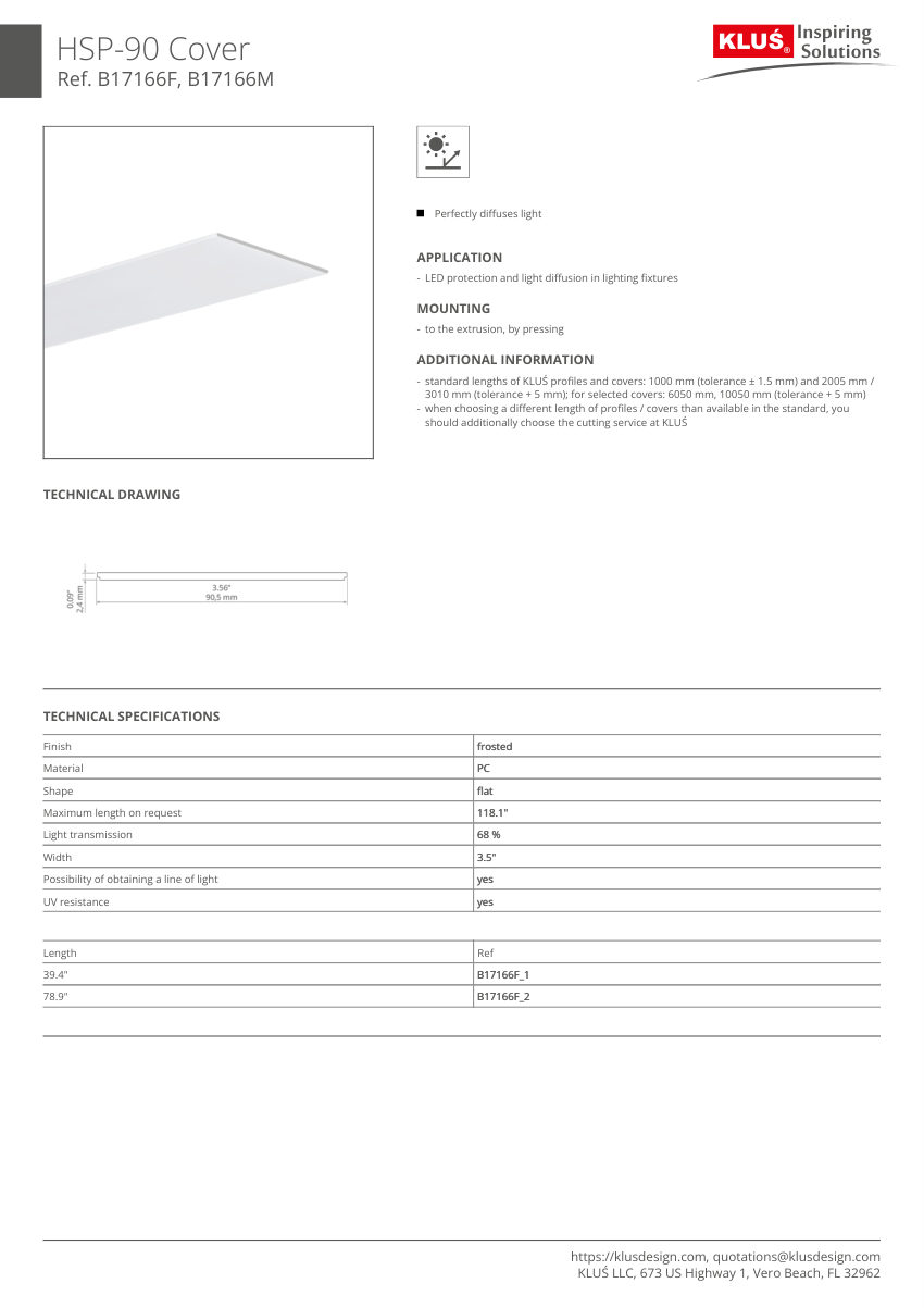 Klus Design A18058 cut sheet — first page