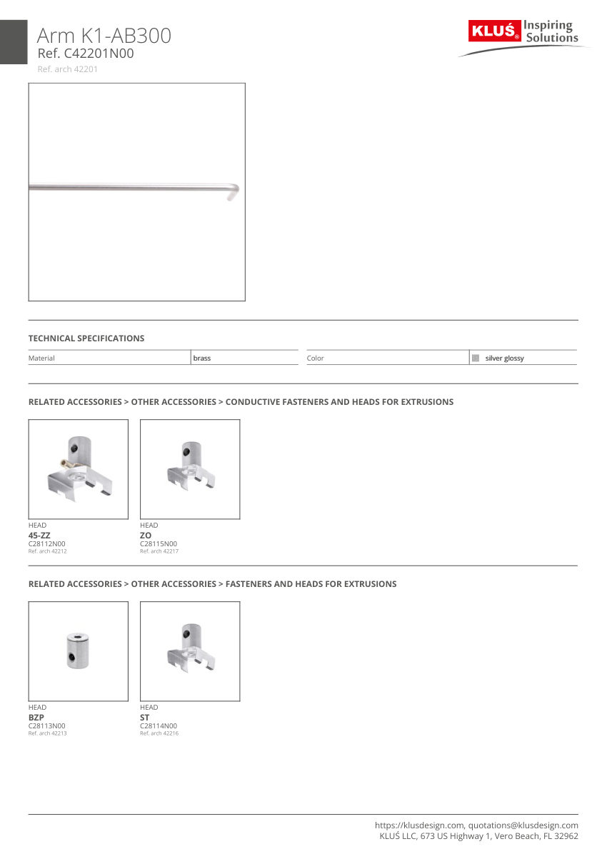Klus Design KLUS-468 cut sheet — first page