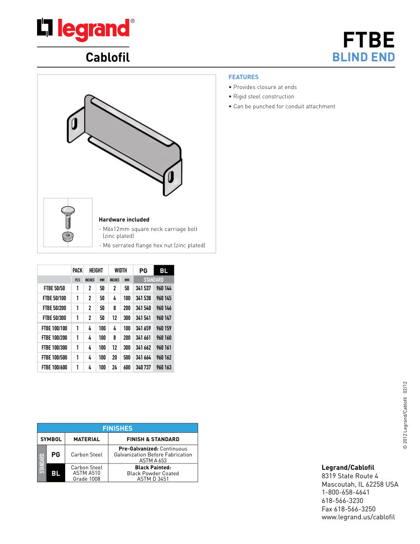 Legrand 24929 cut sheet — first page