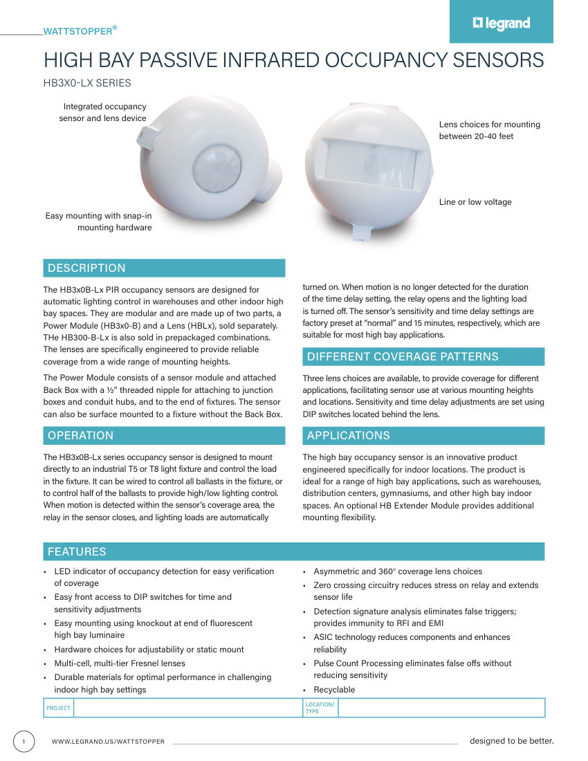 Legrand 25882r3_HB3x0-Lx_cutsheet cut sheet — first page